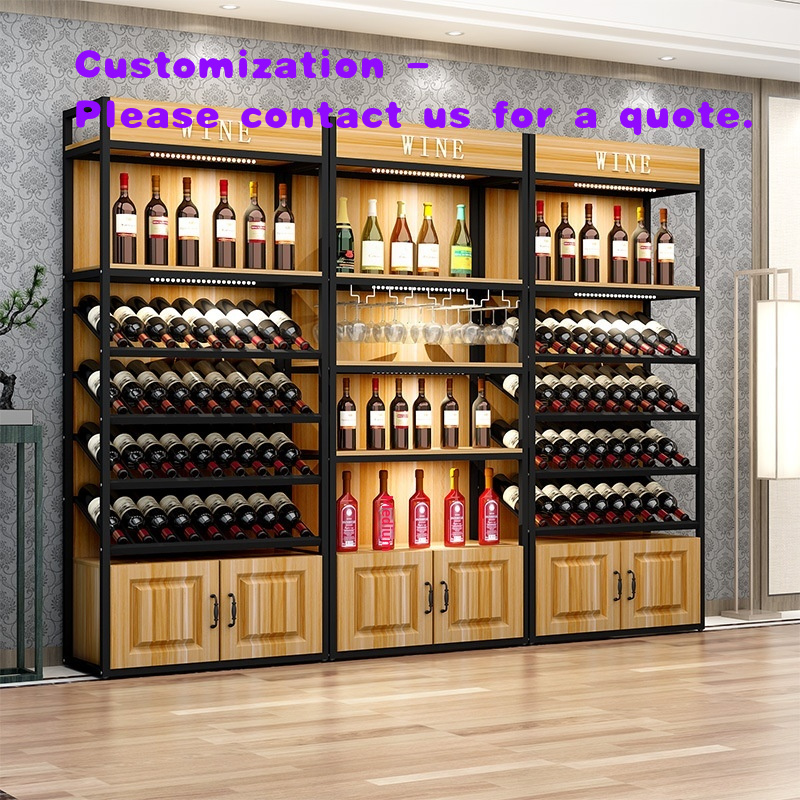 Wine Beer Supermarket - ตู้โชว์ไวน์และเบียร์แบบกำหนดเอง ชั้นวางไวน์ ตู้เก็บไวน์ เหล็ก ไม้ แข็งแรงทนทาน