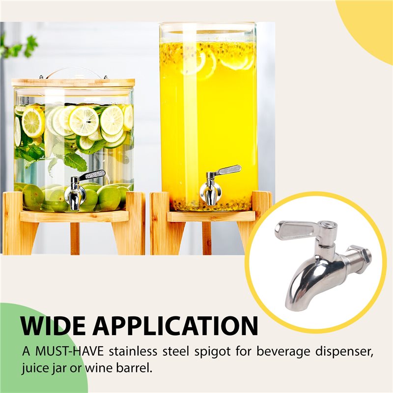 Wine Beer Juice - ABMI-ก๊อกน้ำสแตนเลสสำหรับเบียร์สด ใช้กับเครื่องหมักเบียร์ที่บ้าน เครื่องจ่ายไวน์ เบียร์สด น้ำผลไม้ ตู้แช่เครื่องดื่ม