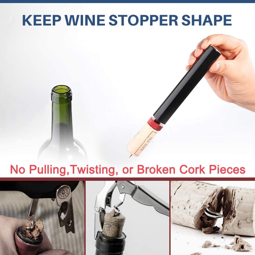 ANYOHOE สแตนเลสแบบพกพาปั๊มลมที - Wine Beer Opener บทวิจารณ์และราคา