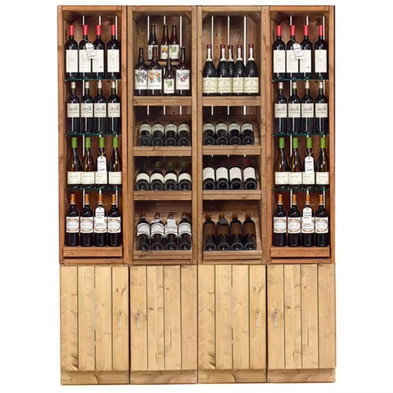 ตู้บาร์ไวน์ไม้คุณภาพสูงแบบกำหน - Wine Beer Supermarket บทวิจารณ์และราคา