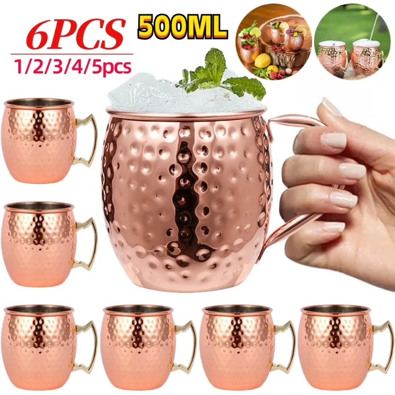 แก้วค็อกเทล 1-6 ชิ้น แก้วมอสโก - Wine Beer Juice บทวิจารณ์และราคา