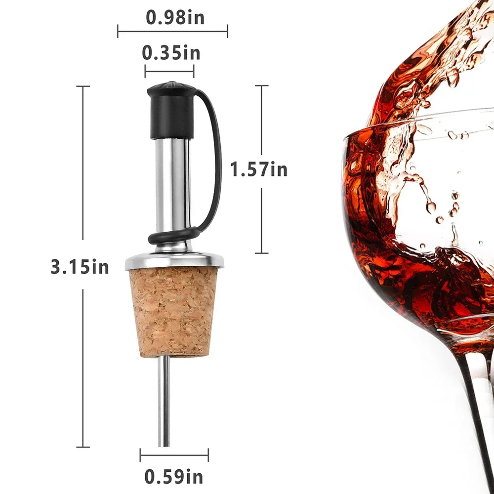 1PC สีแดงไวน์ Cork Pourer สแตน - Wine Beer And Spirit บทวิจารณ์และราคา