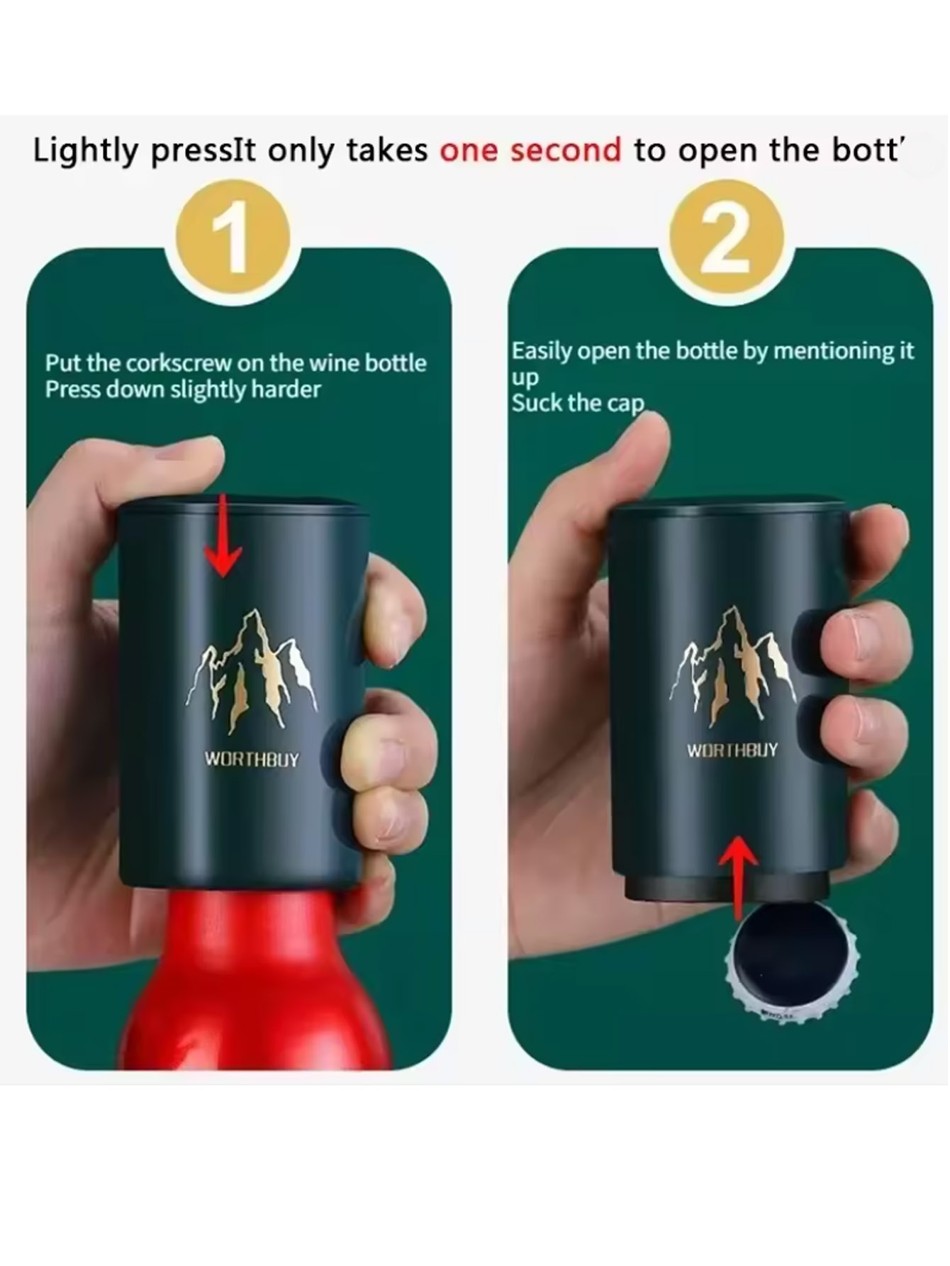 ที่เปิดขวดเบียร์อัตโนมัติ 1 ชิ - Wine Beer Opener บทวิจารณ์และราคา